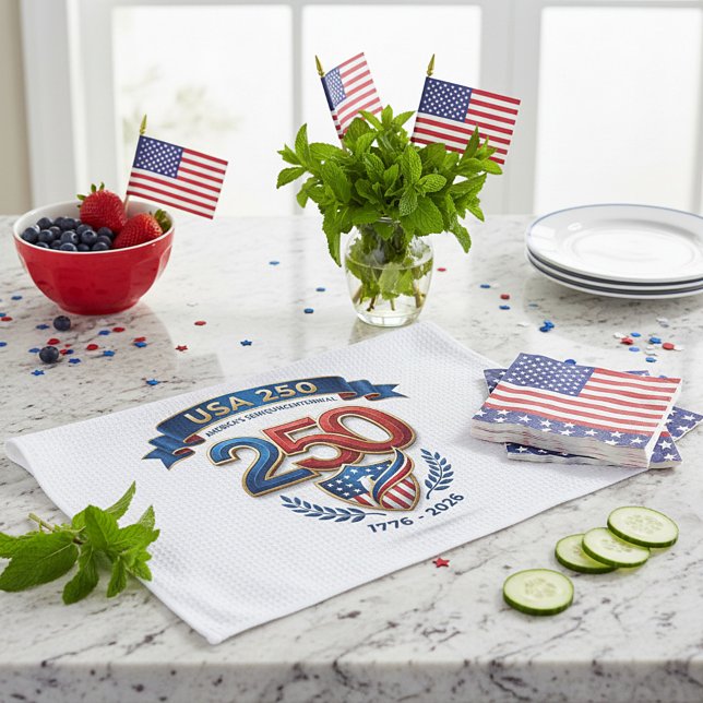Paño De Cocina USA 250 celebration (Subido por el creador)