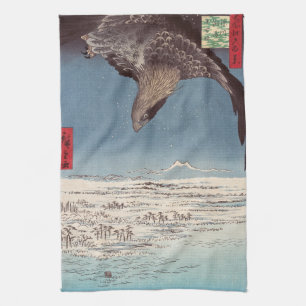 Paño De Cocina Utagawa Hiroshige - Fukagawa Susaki y Jumantsubo