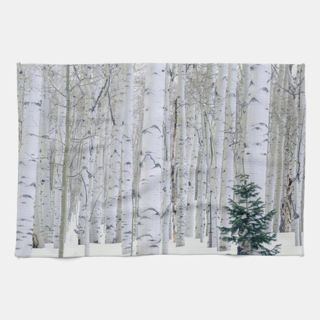 Paño De Cocina UTAH. EE. UU. Aspen (Populus tremuloides) & Dougla (Horizontal)