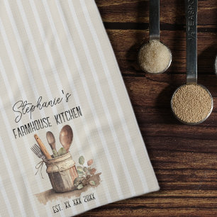 Paño De Cocina Utensilios de cocina rústicos de granja