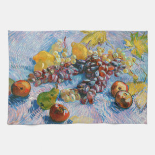 Paño De Cocina Uvas, leones, peras y manzanas, Van Gogh