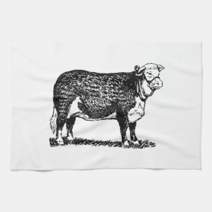 Paño De Cocina Vaca de Hereford