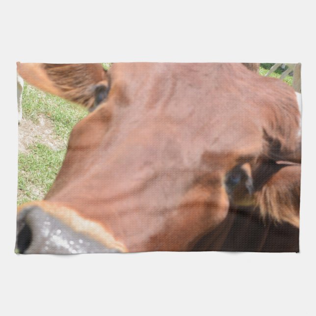 Paño De Cocina Vaca Safari Brown (Horizontal)