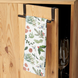 Paño De Cocina Vacaciones clásicas de invierno de Woodland Waterc
