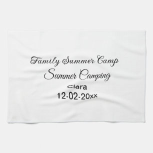 Paño De Cocina Vacaciones de camping familiar personalizadas con