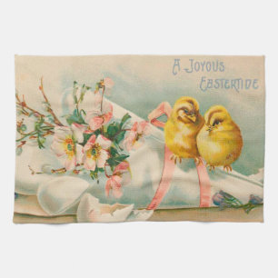 Paño De Cocina Vacaciones de Pascua de Pollos Vintage