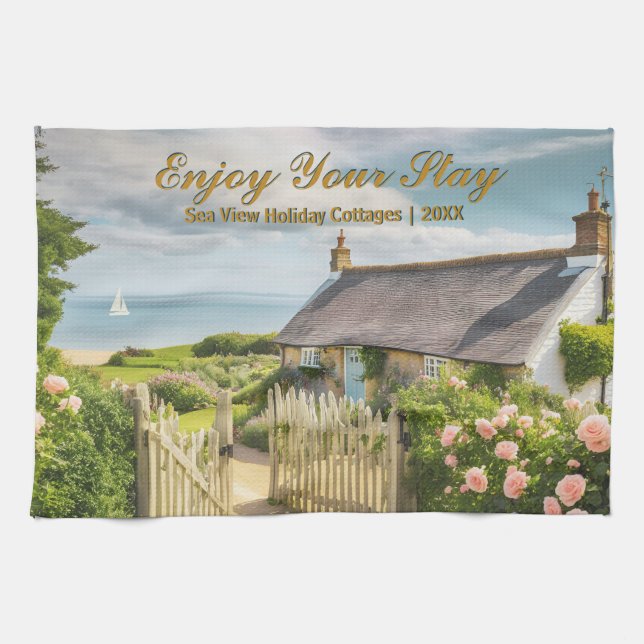 Paño De Cocina Vacaciones Dejar vacaciones en casa alquiler de vi (Horizontal)