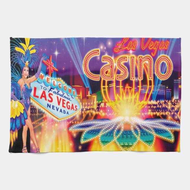 Paño De Cocina Vacaciones en Las Vegas (Horizontal)