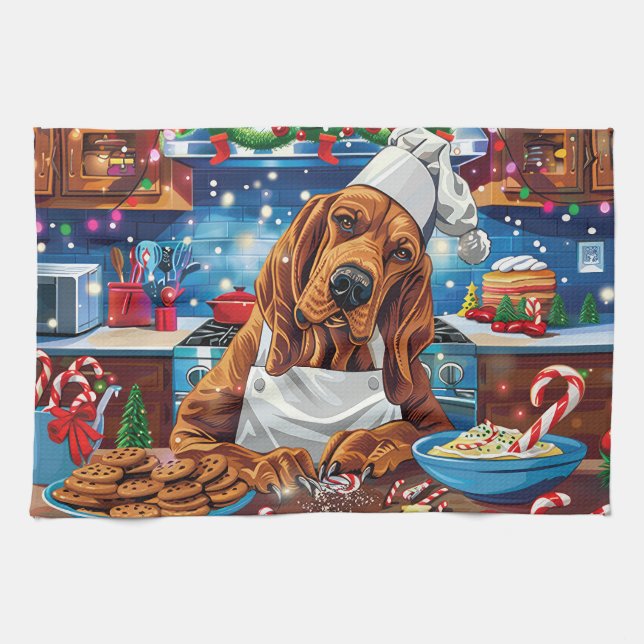 Paño De Cocina Vacaciones sangrientas: Navidades festivos (Horizontal)