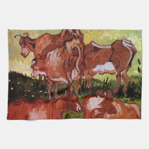 Paño De Cocina Vacas (según Jordaens) de Vincent van Gogh