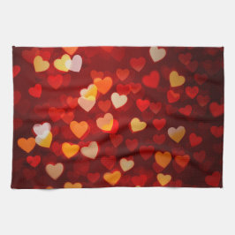 Paño De Cocina Valentine Romantic Heart Pattern