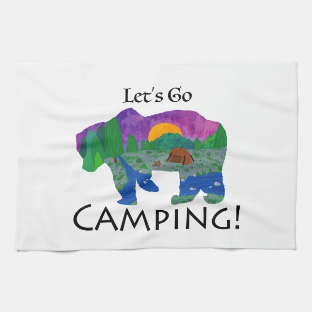 Paño De Cocina Vámonos de Camping (Horizontal)