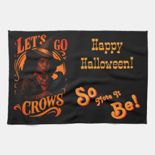 Paño De Cocina Vamos Crows-Witch One-Happy Halloween