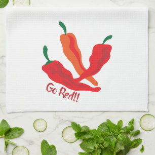 Paño De Cocina ¡¡¡Vamos Rojo!!! Chile Peppers