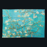 Paño De Cocina VAN GOGH Almond Blossoms<br><div class="desc">"van gogh",  vincent,  "almendras flor",  flores,  "cuadro famoso",  vintage,  "fine art",  floral,  azul</div>