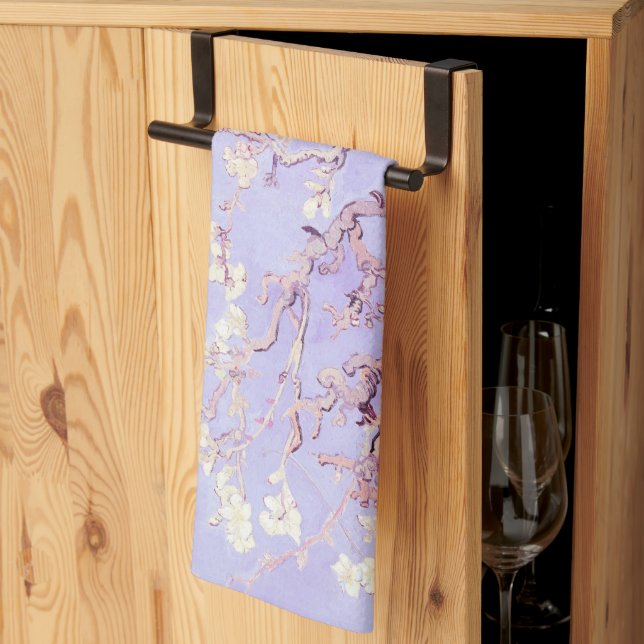 Paño De Cocina Van Gogh Almond Blossoms Lavender (Pliegue de tercios)