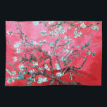 Paño De Cocina Van Gogh Almond Blossoms : Rojo y Azul<br><div class="desc">Flores de almendras de Vincent Van Gogh alteración del color copyright 2Sweet4wordsDiseños/ PureVintage Love Consiga la belleza de la querida Florencia de Almendros de Van Gogh en los colores que concuerdan con su casa.</div>