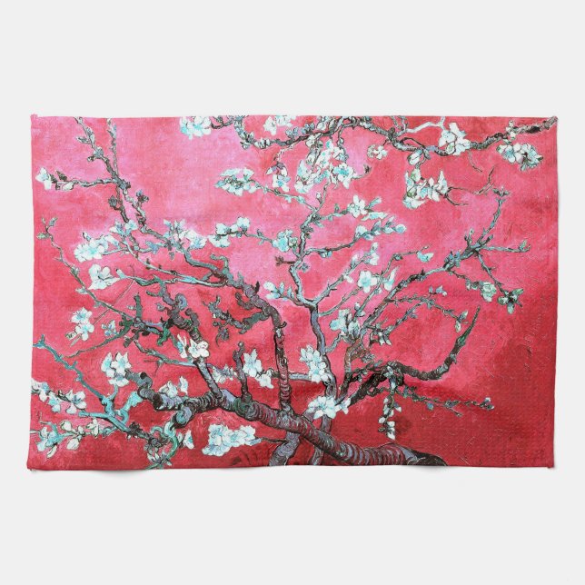Paño De Cocina Van Gogh Almond Blossoms : Rojo y Azul (Horizontal)