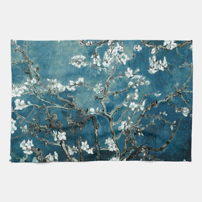 Paño De Cocina Van Gogh Almond Blossoms : Verde azulado oscuro (Horizontal)