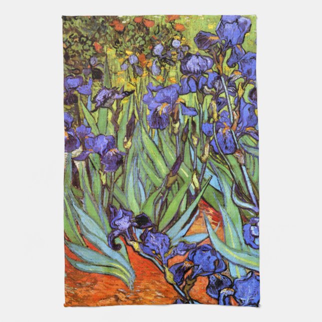 Paño De Cocina Van Gogh: Iris (Vertical)