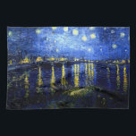 Paño De Cocina Van Gogh - Noche estrellada sobre el Ródano<br><div class="desc">Noche estrellada sobre el Ródano,  famosa pintura de Vincent van Gogh</div>