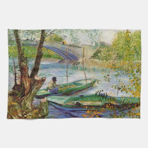 Paño De Cocina Van Gogh pescando en primavera, Pont de Clichy