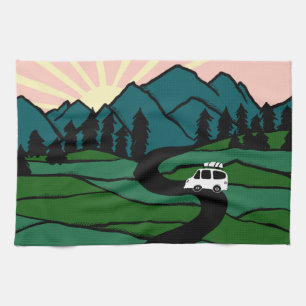 Paño De Cocina Vanlife in the Mountains Sunrise Camping