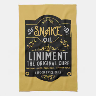 Paño De Cocina Vaqueiro del Salvaje Oeste Aceite de serpiente