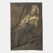 Vaquero jugando el banjo y cantando música country