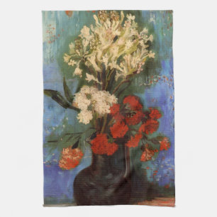 Paño De Cocina Vase con Carnations de Vincent van Gogh