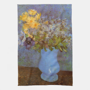 Paño De Cocina Vase con Lilacs y Daisies por Vincent van Gogh
