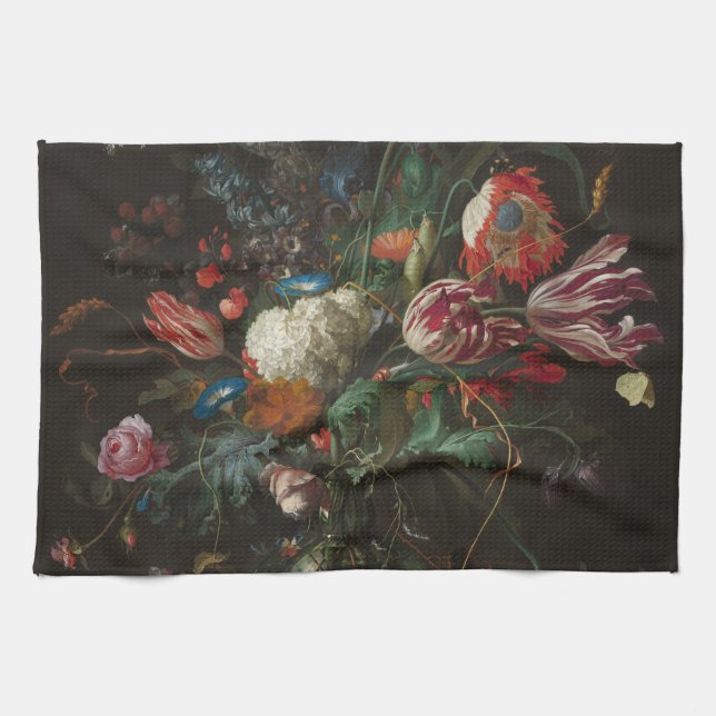 Paño De Cocina Vase de flores - Jan Davidsz. de Heem (Horizontal)