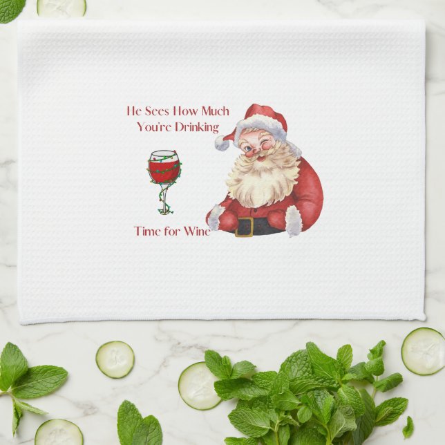 Paño De Cocina Ve cuánto estás bebiendo (Doblado)