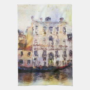 Paño De Cocina Ve od Venecia hecha en acuarela artística