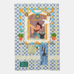 Paño De Cocina Vecino de San Juan Portugués Festa