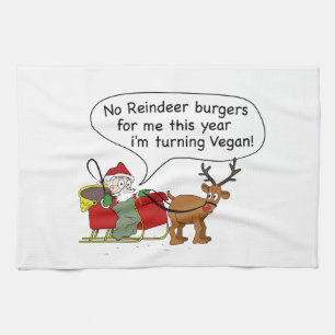 Paño De Cocina Vegan Santa