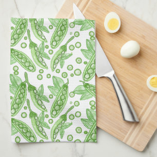 Paño De Cocina Vegetales Peas