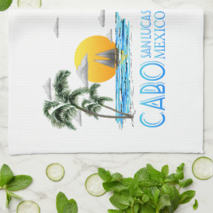 Paño De Cocina Vela tropical Cabo San Lucas México