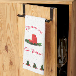 Paño De Cocina Velas Navidades personalizadas