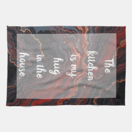 Paño De Cocina Venas fundidas - blanco