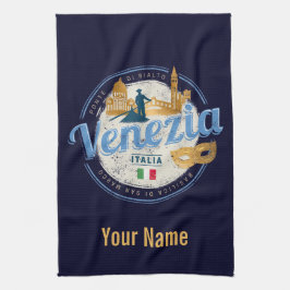 Paño De Cocina Venecia con la cosecha del carnaval de Italia gond