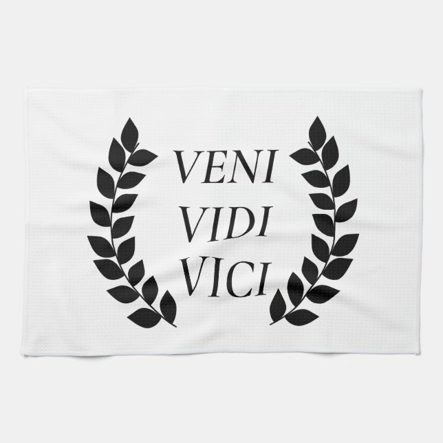 Paño De Cocina Veni Vidi Vici (Horizontal)
