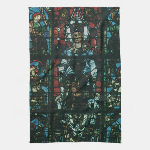 Paño De Cocina Ventana de vidrio emplomado de iglesia religiosa v