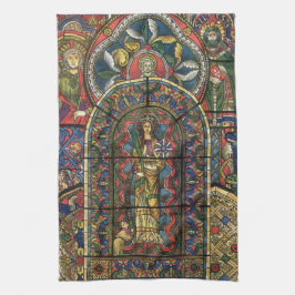 Paño De Cocina Ventana de vidrio templado de la iglesia, arquitec