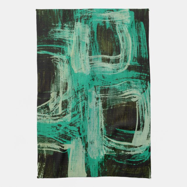 Paño De Cocina Ventanas Aquamarine I (Vertical)