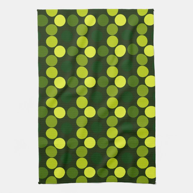 Paño De Cocina Ver puntos Lime KITCHEN TOWEL (Vertical)