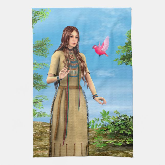 Paño De Cocina Verano indio (Vertical)