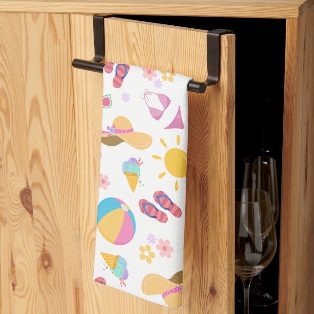 Paño De Cocina Verano soleado (Pliegue de tercios)