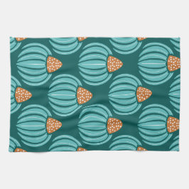 Paño De Cocina Verdant Whimsy Bud- Azul