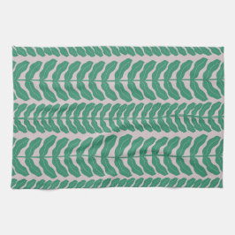 Paño De Cocina Verdant Whimsy Leaves - Rosa